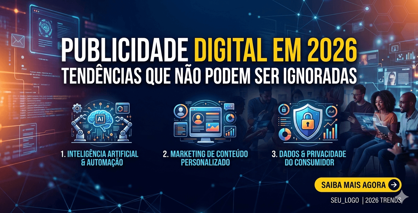 Publicidade digital em 2026: Tendências que não podem ser ignoradas