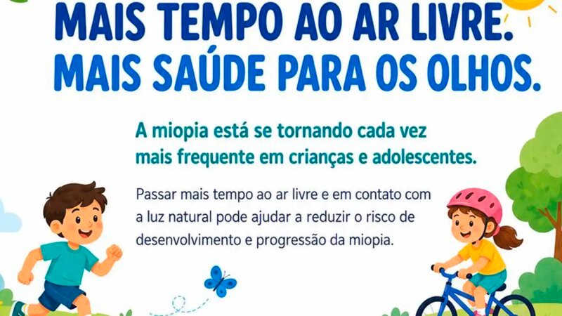 Aumenta a Preocupação com a Miopia em Crianças devida ao Uso Excessivo de Telas