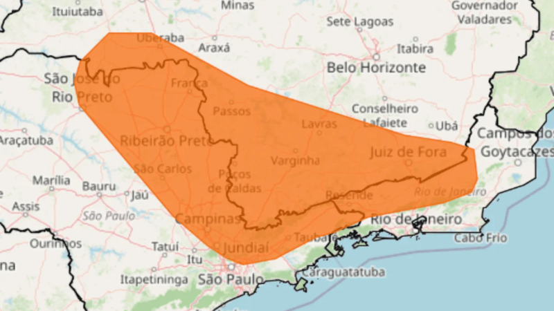 SP em Alerta Laranja para Tempestade Durante o Feriado de Nossa Senhora Aparecida
